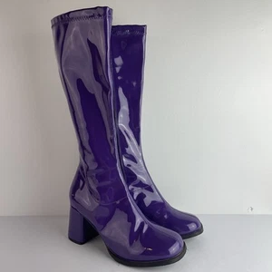 Funtasma Tall Purple Boots Halloween Go-Go Costume Stage Theater - Imagen 1 de 7