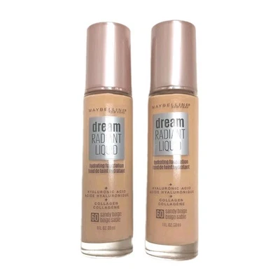 2pk  Maybelline Dream Radiant Liquid Hydrating Foundation #60 Sandy Beige - Image 1 of 4