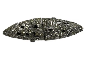 Vintage ~ Coro ~ Duette ~ Rhinestone ~ Art Deco ~ Brooch Pin - Picture 1 of 14