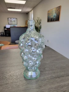 Vintage Grapes and Leaf Pale Green 3-D  Bottle Knobler Made in Spain Part. Label - Picture 1 of 21