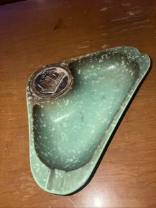 Cenicero vintage The Hyde Park #1940 verde moteado - Imagen 1 de 12