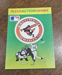 1990 Fleer Action Series Stickers Baltimore Orioles - Picture 1 of 2
