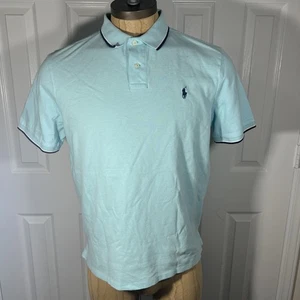 Polo Ralph Lauren Calce Clásico Malla Para Hombre Talla XL Azul Claro Preppy Golf - Imagen 1 de 11