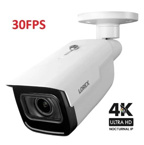 New Lorex 4K Bullet IP Camera LNB9292B Motorized Varifocal Zoom 30 FPS LNB9292-C