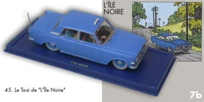 VOITURE TINTIN NUMERO 45 TAXI L'ILE NOIRE - Photo 1/4