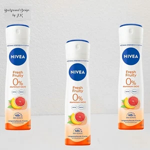3x 150ml Nivea Fresh Fruity Deo Spray 0% Aluminium 48h Deodorant fruchtig frisch - Bild 1 von 3