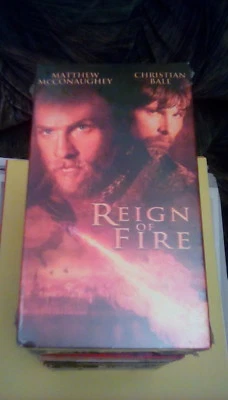 Reign Of Fire 2002 VHS Christian Bale Matthew McConaughey dragon hunters NEW OOP - Image 1 of 2