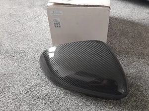 NUEVO GENUINO JAGUAR FIBRA DE CARBONO PUERTA ESPEJO TAPA XF XK I-PACE XE XJ X351 RH - Imagen 1 de 8