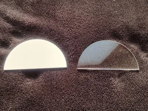 Semi Circle shape Sublimation crafting blank Acrylic clear or white - Picture 1 of 16