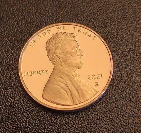 2021 S Proof Lincoln Shield Cent - Penny is from a Proof Set - Free Shipping Cover
