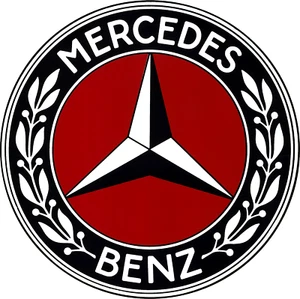 Mercedes- Benz Automobile 4 Inch Color Die-Cut Decal Sticker *Free Shipping - Picture 1 of 1