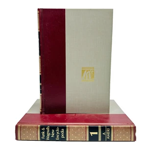 Funk And Wagnalls New Encyclopedia Volume 1 And 2 Hardcover Book Bundle Lot - Picture 1 of 19