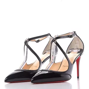 CHRISTIAN LOUBOUTIN CRISSOS 85 PATENT/CALF SIZE 37 - Picture 1 of 9