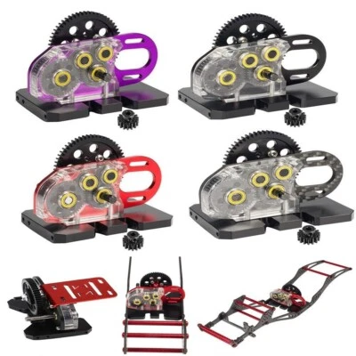 2low Overdrive Gearbox & Electronic Holder Tray for 1/10 RC Crawler Chassis LCG - Image 1 of 4