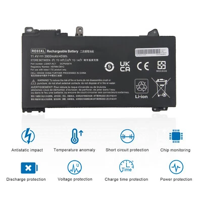 RE03XL HSTNN-UB7R Akku Für HP ProBook 430 440 445 450 455 450 G6 G7 ZHAN 66 AMD - Bild 1 von 4