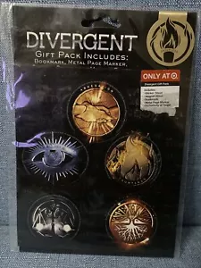 Divergent Gift Pack ~ Bookmark, Metal Page Marker, Stickers, Magnet Sheet NEW - Foto 1 di 4
