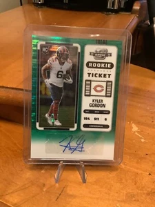 2022 Panini Contenders Optic #183 Kyler Gordon Green Pulsar Prizm Auto /30 RC - Picture 1 of 3