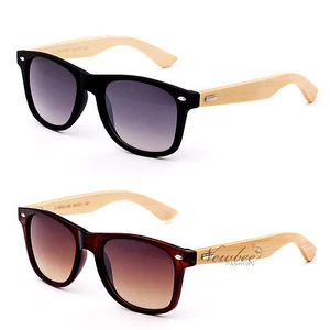 Gafas de sol clásicas de bambú con templo de madera de bambú real retro años 80 marco clásico - Imagen 1 de 12