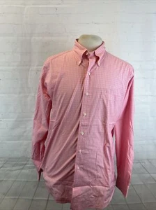 Brooks Brothers Men's Pink Plaid Cotton Dress Shirt 16 - 34/35 $125 - Picture 1 of 8