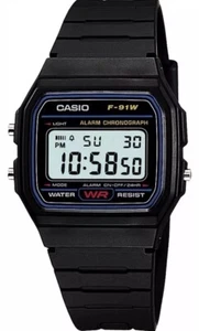 Reloj Casio Estándar (STANDARD) Negro Hombre F-91W-1JF - Imagen 1 de 2