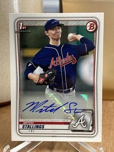 2020 Bowman Mitch Stallings Paper 1st Prospect Auto Autograph #PA-MS Braves