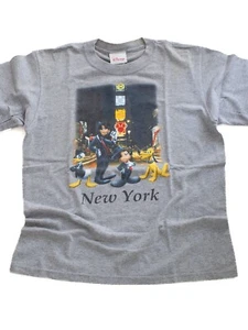 Vintage 90s Disney Kids Size New York Mickey Mouse T-Shirt - Picture 1 of 7