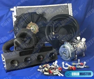 UNIVERSAL UNDERDASH AIR CONDITIONER 12V 450A-000LR-B &ELECTRIC HARNESS 5V - Picture 1 of 11