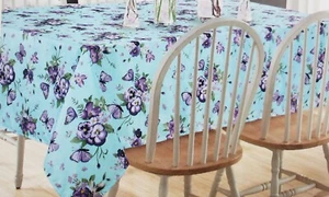 Bedruckte Stoff Tischdecke 60" x 84" länglich, FLIEGENDE SCHMETTERLINGE & BLUMEN, S & S - Bild 1 von 24