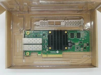 Chelsio T520 CR T520-CR 10GbE 2-Port PCIe Unified Wire Adapter Card 110-1160-50 - Image 1 of 4
