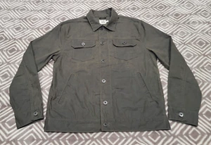 Flint and Tinder USA gewachste Baumwolle dunkelbraun Trucker Jacke Flanell Herren Small - Bild 1 von 10
