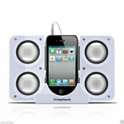 Altavoz de viaje universal portátil/plegable con audio de 3,5 mm para iPhone 5/6/7/8/X Foto 1 de 4