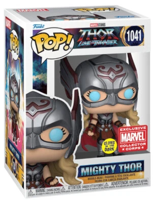 Funko POP! Marvel Thor Love And Thunder #1041 Mighty Thor (Brilha no Escuro) - Imagem 1 de 3