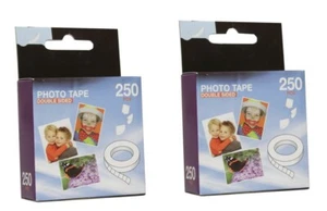 500 Ruban Adhésif Pastilles Fixation Photos Double Face En Rouleau Devidoir - Bild 1 von 1