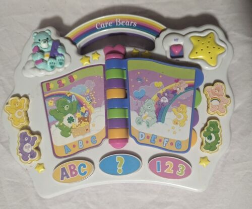 VTG Care Bears Story Book ABC Number Talking Music Learning Electronic Toy Works