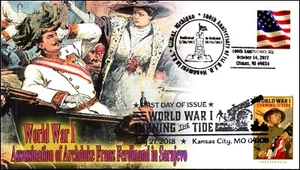 Scott 5300 50 Cents WW I Turning The Tide Therome Color FDC - Picture 1 of 2