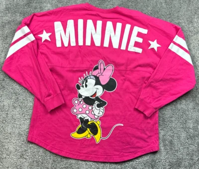 Camiseta deportiva Disney Minnie Mouse Spirit para mujer grande rosa manga larga gráfico deletreado Foto 1 de 4
