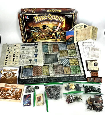 HeroQuest Game System 1990 Original Milton Bradley CASI COMPLETO LEER DESC Foto 1 de 4