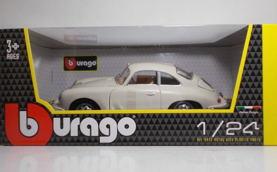 Bburago 22079 Porsche 356 B Coupe' "Ivory" - METAL Scala 1:24 - Immagine 1 di 1
