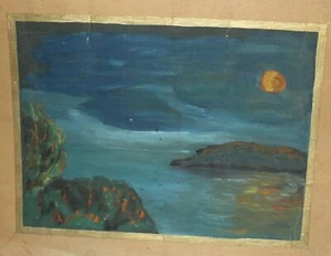 Antico quadro olio paesaggio - Foto 1 di 11
