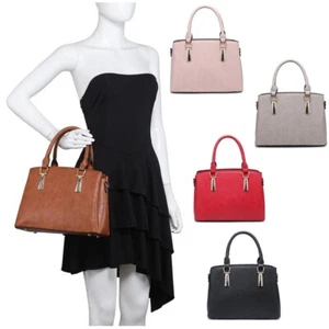 Bolso de Mano Boutique S-Mediano Inteligente Mujer Cuero Sintético Liso Bolso de Hombro - Imagen 1 de 23