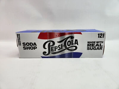 Paquete de 12 latas de refrescos Pepsi Real Sugar - nuevas - 12 oz Foto 1 de 4