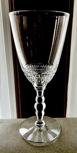 2 - Duncan Miller Glass Teardrop Water Goblet Clear 7" Tall 1936-1955 MINT - Picture 1 of 3
