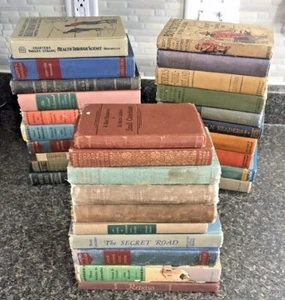 Vintage Antique Books Lot of 10 - Random Unsorted Mixed - For Crafts - Pre 1960 - Picture 1 of 12