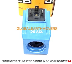 JCB PARTS - GENUINE JCB SOLENOID COIL 3 PIN (G-507847 12V DC 30W K01/20) - Picture 1 of 8