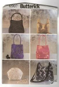 Butterick modello cucito 6907 borsa tote borsa da sera TAGLIO - Foto 1 di 3