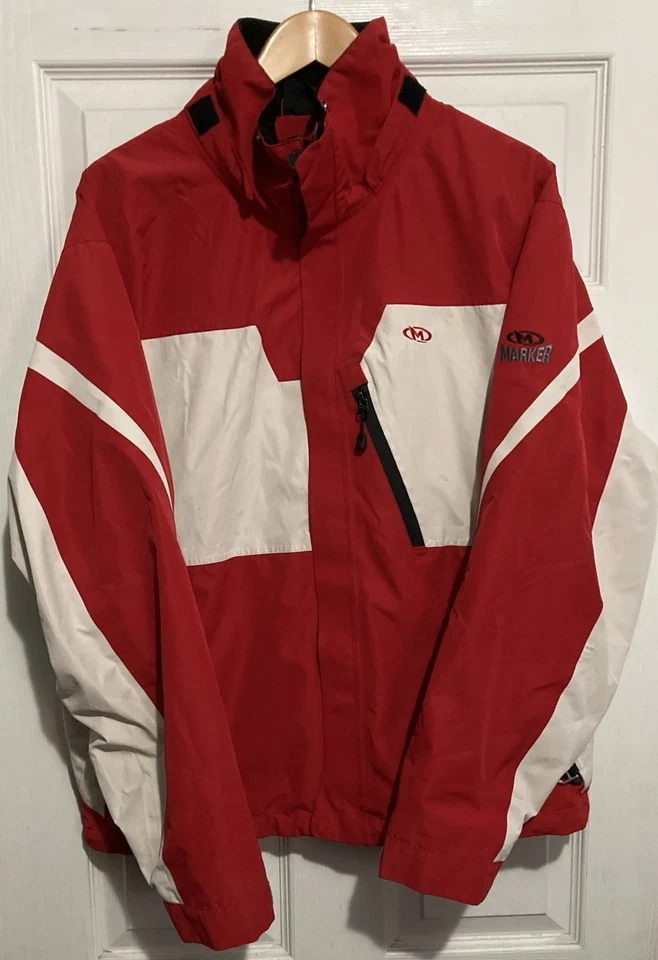 MARKER Jacket Men's Medium Red Ski Snow Sports Parka Snowboard Gore Tex - Image 1 of 4