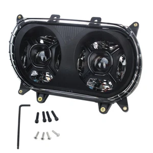127W Dual LED Headlight Headlamp Projector Hi/Lo Beam for Road Glide 2015-2023 - Foto 1 di 7