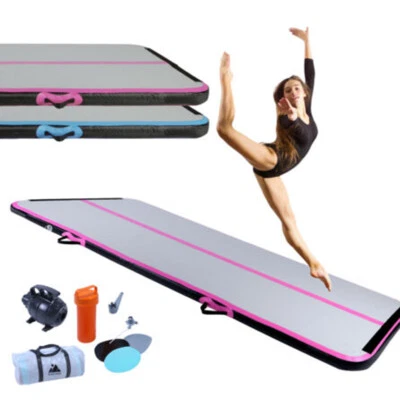 EVOLAND Matte Air Turnmatte Track aufblasbar Tumbling Gymnastikmatte mit Pumpe