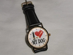 "RELOJ MUÑECA PEQUEÑA ""I LOVE MY DOG"" UNISEX GRAN REGALO DE NAVIDAD PARA AMANTES DE LOS PERROS" - Imagen 1 de 1