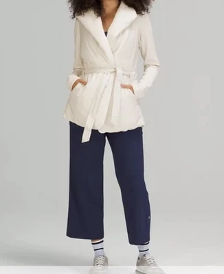 Chaqueta Lululemon Mujer Talla 12 Serene Light Wrap Blanco Ópalo NUNCA USADA Foto 1 de 4